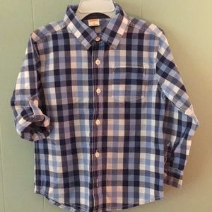 Gymboree.  4T.  Blue long sleeve button down shirt